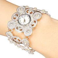 Women\'s Dress Watch Bracelet Watch Japanese Quartz Quartz Alloy Band Sparkle Bohemian Elegant Black Silver Gold