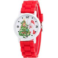 Women\'s Fashion Simple Casual Quartz Watch Silicone Belt Merry Christmas Cool Watch Unique Watch Strap Watch