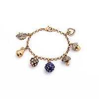 Women\'s Charm Bracelet Jewelry Fashion Alloy Irregular Gold Jewelry For Birthday Gift Valentine 1pc