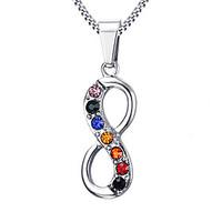 womens fashion infinity style steel pendant for necklace