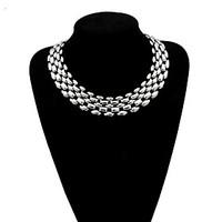 Women\'s Choker Necklaces Statement Necklaces Alloy Statement Jewelry Silver Jewelry Wedding Party Daily Casual 1pc