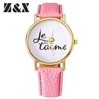 Women\'s Fashion Diamond Lovely English Words Quartz Analog Leather Wrist Watch(Assorted Colors) Cool Watches Unique Watches