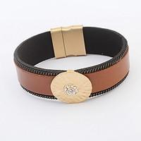 Women\'s Bangles Jewelry Fashion Leather Gem Alloy Irregular Jewelry For Party Special Occasion Gift