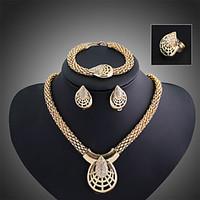 Women Vintage/Cute/Party/Casual Alloy/Gemstone Crystal/Cubic Zirconia Necklace/Earrings/Bracelet/Ring Sets