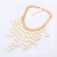 Women\'s Statement Necklaces Jewelry Jewelry Pearl Alloy Fashion Euramerican Jewelry For Party Special Occasion Gift