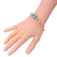 Women\'s Cuff Bracelet Fashion Alloy Round Triangle Shape Blue Jewelry For Halloween Christmas Gifts 1pc