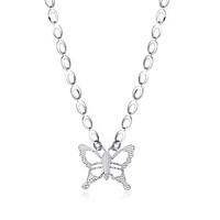 womens pendant necklaces chain necklaces jewelry bowknot copper silver ...