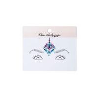 Womens Diamond Face Gem Stickers, Gold Colour