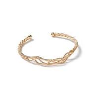 Womens Diamond Cut Gold Bracelet, Gold Colour