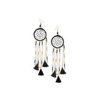 womens dream catcher earrings black