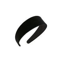 Womens Velvet Alice Band, Black