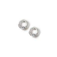 womens ethnic studs silver colour