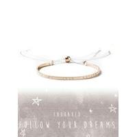 Womens Follow Your Dreams Bracelet, Gold Colour