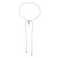 womens pink flamingo choker pink