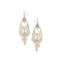 Womens Gold Leaf Earrings, Gold Colour