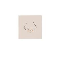 Womens Gold Septum Nose Ring, Gold