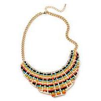 woven statement necklace