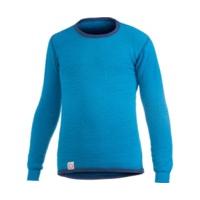 woolpower kids crewneck 200 dolphin blue