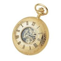 Woodford Gold Plated Skeletal Pocket Watch 1077