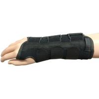 Wrist Support Splint with Thumb Insert and 3 Metal Bars (top, bottom and side) for Carpal Tunnel, Strain, Sprains and Arthritis - New design with velc
