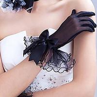 Wrist Length Fingertips Glove Tulle Bridal Gloves Party/ Evening Gloves Spring Summer Fall