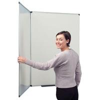 Write-On® Spacesaver Whiteboards Open 1200x3000mm Closed 1200x1500mm