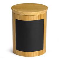 write on round bamboo riser amp storage container 15cm