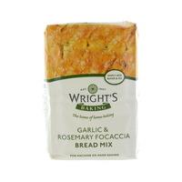 wrights garlic rosemary focaccia bread mix