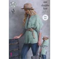 wrap ponchos in king cole embrace dk 4585