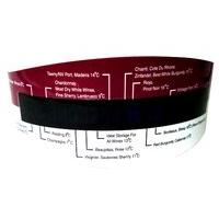 wrap around vinyl wine thermometer with velcro fastening