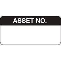 WRITE-ON QM LABELS ASSET NO. MATT VINYL 38 X 18MM - ROLL OF 1000