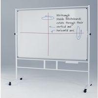 write angle revolving whiteboard 1200mm h x 900mm w magnetic