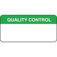 WRITE-ON QM LABELS QUALITY CONTROL MATT VINYL 38 X 18MM - ROLL OF 250