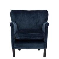 Wroxham Chair, Blue Velvet