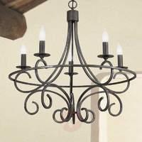 Wrought iron chandelier Tommaso