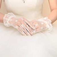 Wrist Length Fingertips Glove Nylon Bridal Gloves / Party/ Evening Gloves