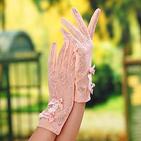 Wrist Length Fingertips Glove Lace Bridal Gloves Party/ Evening Gloves General Purposes Work Gloves Spring Summer Fall Bow