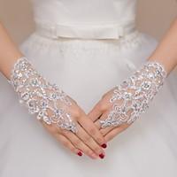 wrist length fingerless glove lace bridal gloves party evening gloves  ...