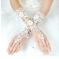 wrist length fingerless glove lace bridal gloves party evening gloves  ...