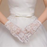 Wrist Length Fingertips Glove Lace Bridal Gloves Spring / Summer / Fall lace