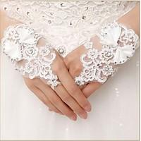 wrist length fingerless glove lace bridal gloves party evening gloves  ...