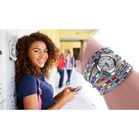 Wrap Watch in 4 Styles with Crystals from Swarovski