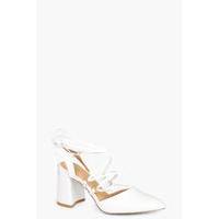 Wrap Up Sling Back Court Shoe - white