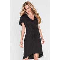 Wrap Front Little Black Dress