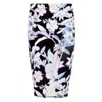 WRAP TROPICAL MIDI SKIRT