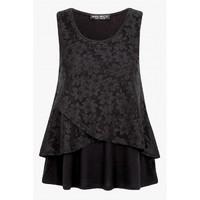 WRAP FRNT DBL LAYER LACE VEST