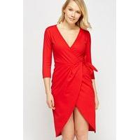 Wrap Bow Side Dress