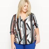 Wrapover Printed Blouse