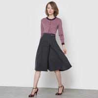 Wrapover Midi Skirt