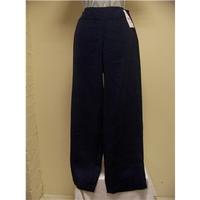 Wrap Navy Blue Linen Trousers Wrap - Blue - Trousers